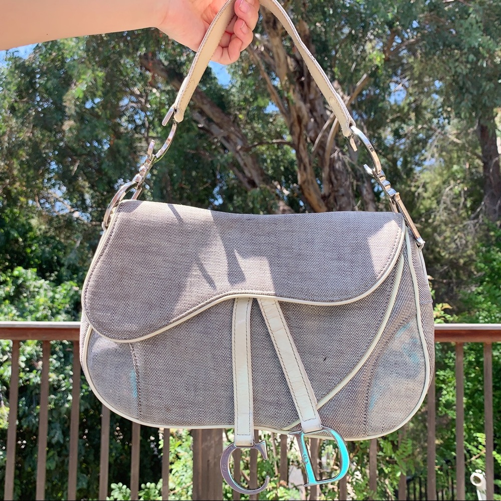 Authentic Vintage Christian Dior Double Saddle Bag